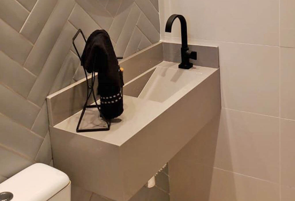 Obra com mármore, basalto, granito e quartzo no rs. Conte com a PedraZ.