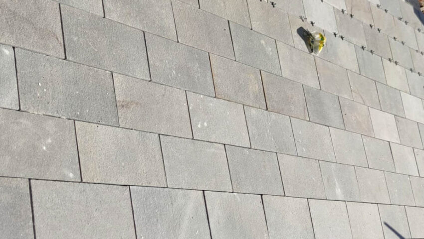 Obra realizada pela equipe pedra z com pedra Basalto.